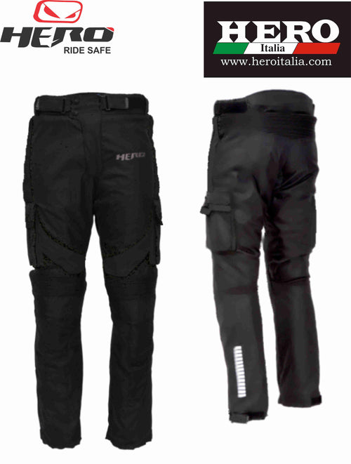 PANTALONI MOTO HERO HR 3435 NERO