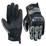 Leather Motorcycle Glove Carbon Padded Protections by Hero Italia HR-344