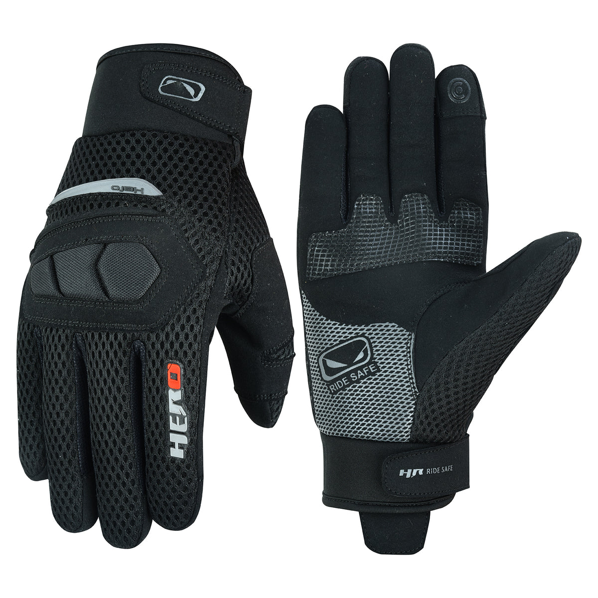 summer motorcycle gloves with knuckle protection