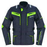 Waterproof 4-season motorcycle jacket with CE-approved shoulder and elbow protection