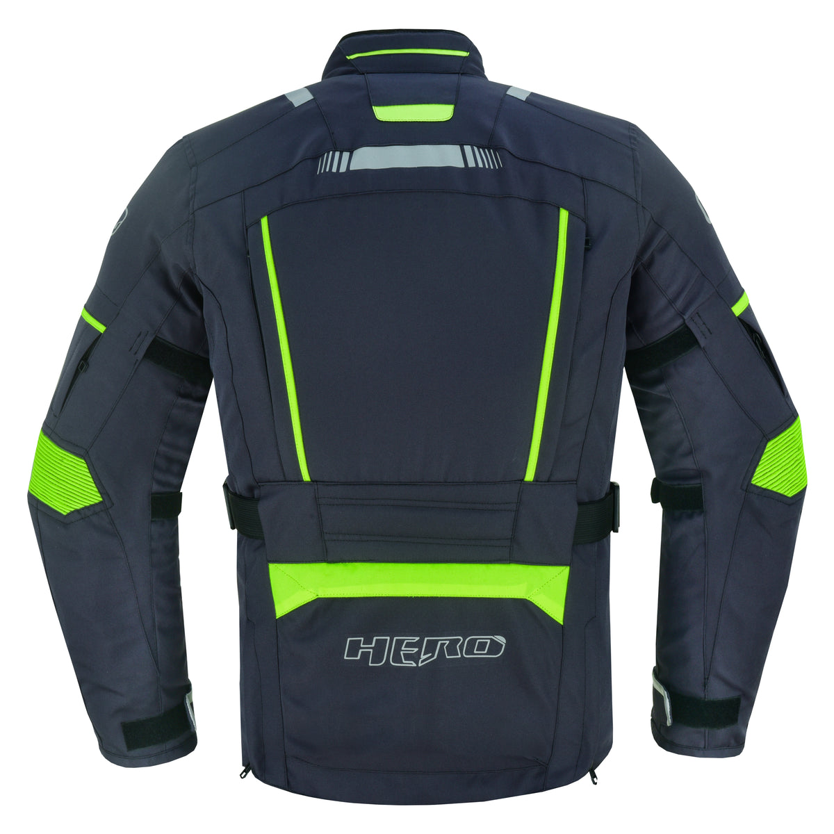 Waterproof 4-season motorcycle jacket with CE-approved shoulder and elbow protection