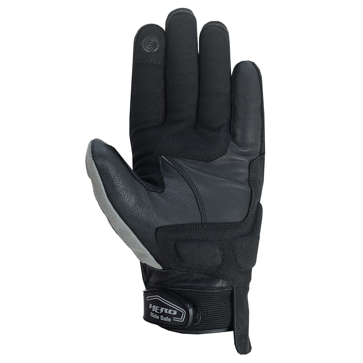 Leather Motorcycle Glove Carbon Padded Protections by Hero Italia HR-344