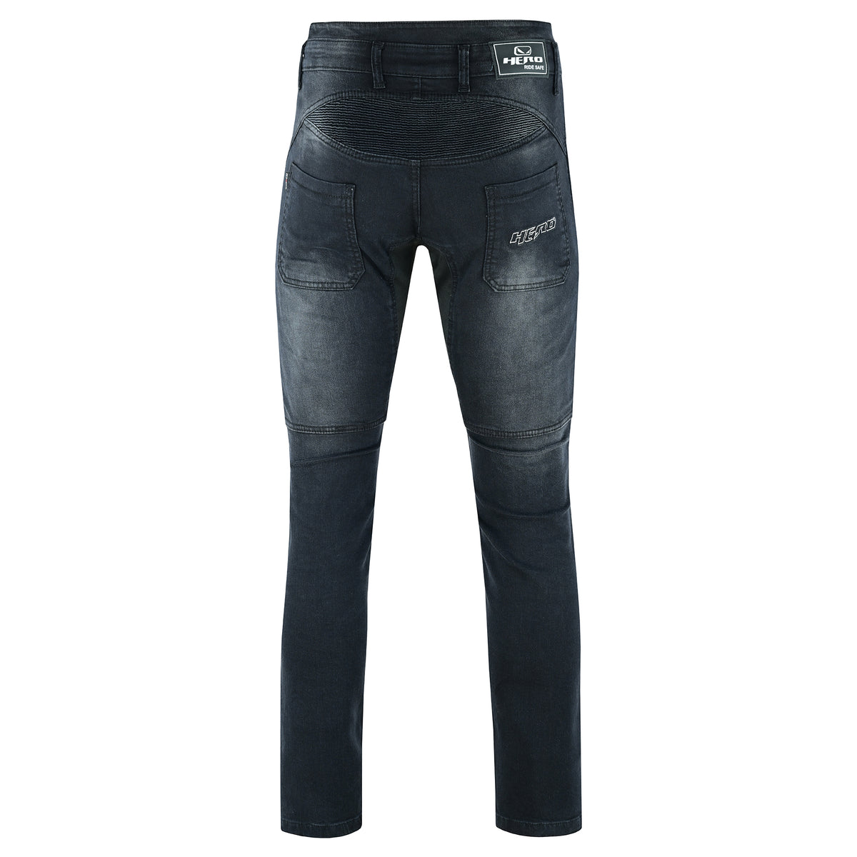 Motorcycle jeans with Kevlar and approved knee and hip protectors