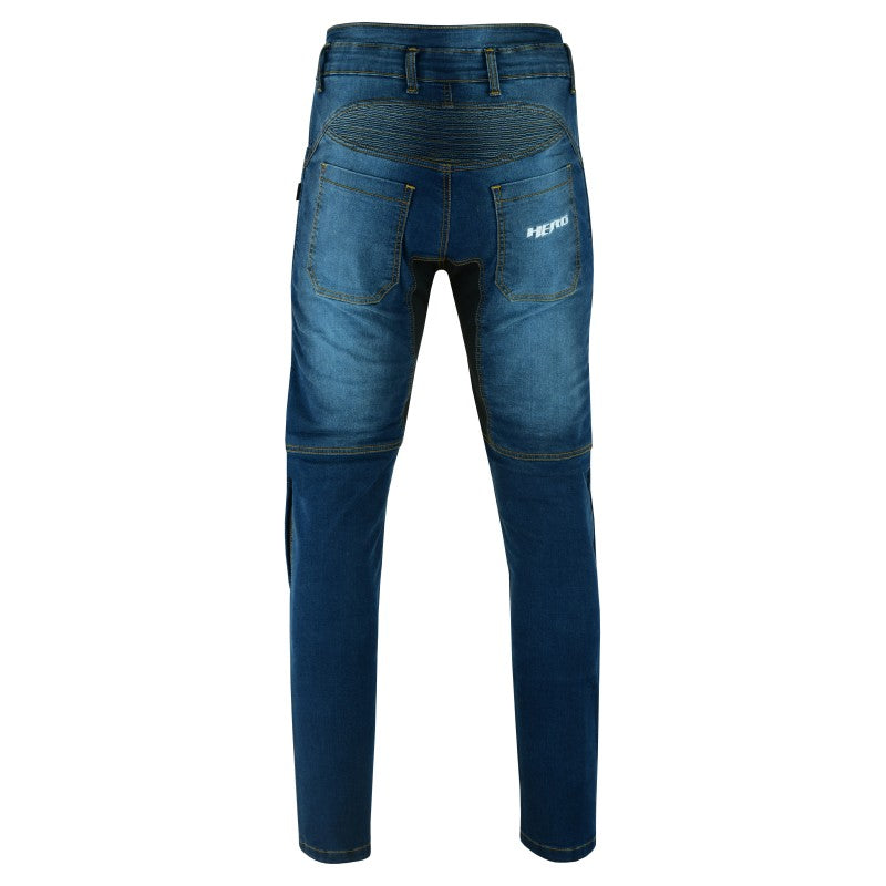 Jeans da motociclista da uomo HR-0211 BLU