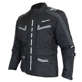 Men's 2-layer fabric motorcycle jacket for 4 seasons
