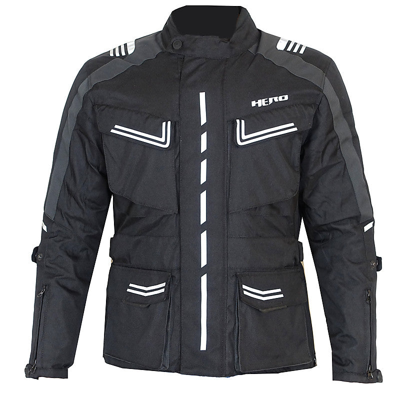 Men's 2-layer fabric motorcycle jacket for 4 seasons