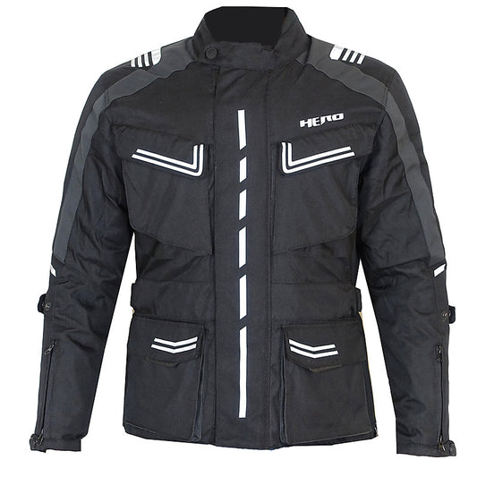 Men's 2-layer fabric motorcycle jacket for 4 seasons