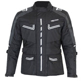 Men's 2-layer fabric motorcycle jacket for 4 seasons
