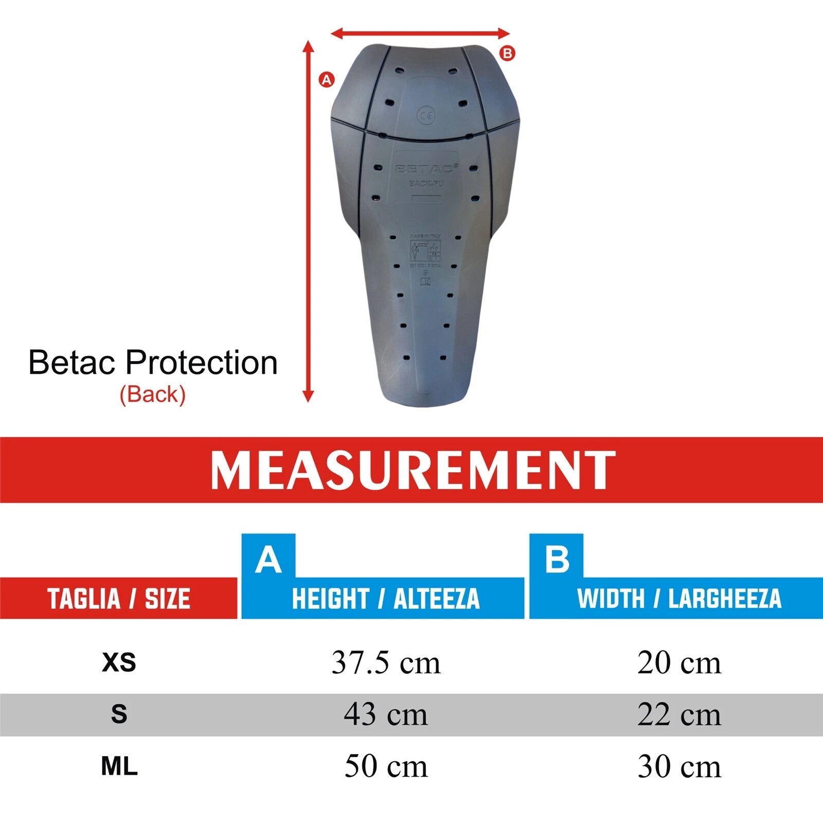 Betac CE Level 2 Motorcycle Back Protector Jacket Black EN:1621:1:2014