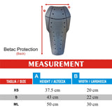 Betac CE Level 2 Motorcycle Back Protector Jacket Black EN:1621:1:2014