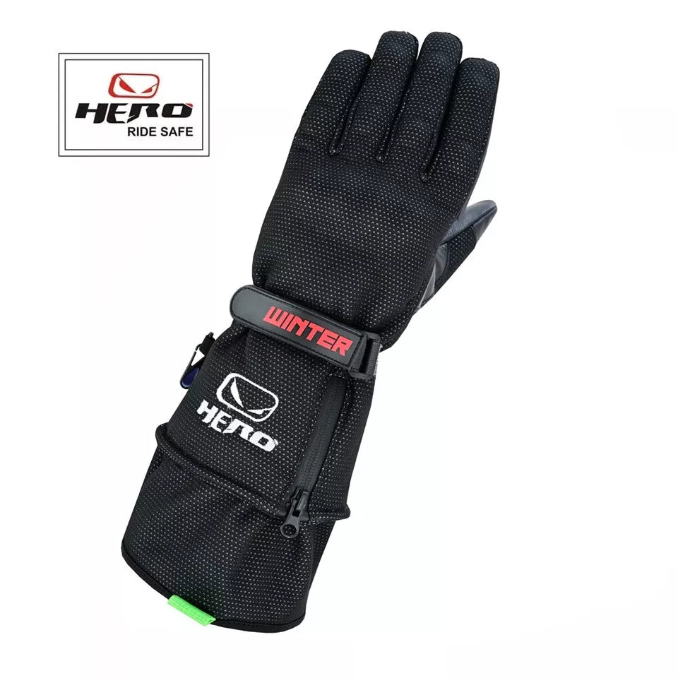 Winter Motorcycle Gloves with Padded Protections