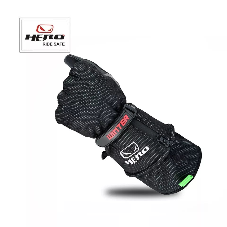 Winter Motorcycle Gloves with Padded Protections